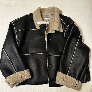 Steve Madden Black and Cream Jacket